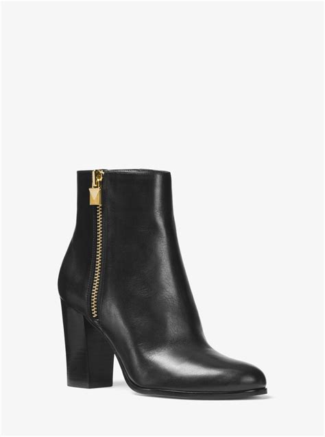 michael kors margaret leather boots|Michael Kors ankle boots women's.